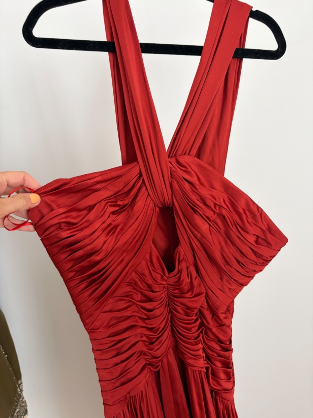 AMUR Hoper Dress Gown Red Saffron SZ 6 NWT - Picture 7 of 9